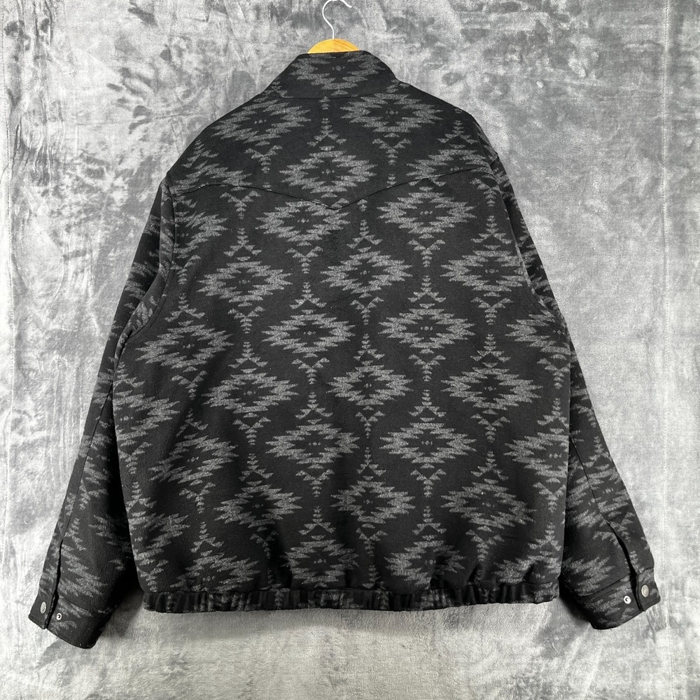 Cinch Concealed Carry Jacket Men's 4XL Black Aztec Wool Blend Cowboy Western EUC - Picture 15 of 16
